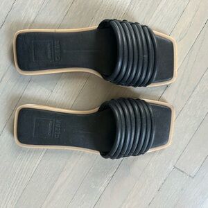 Black Women's Slide Sandals